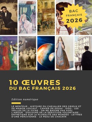 cover image of 10 œuvres du bac français 2026
